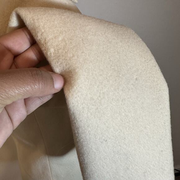 Vintage Pendleton Virgin Wool White Cropped Blazer Jacket Old Money Preppy Quiet - Picture 10 of 11